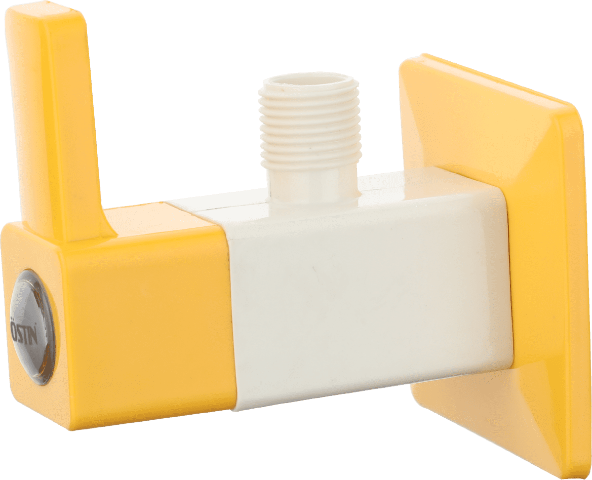 ANGLE BIB COCK WITH FLANGE